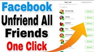 🔴 How To Unfriend All Friends On Facebook At Once || Delete Remove All Facebook Friends One Click