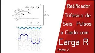 Parte 2 - Retificador Trifásico de Seis Pulsos com Carga R