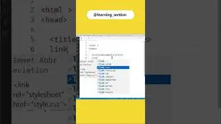 How to add external CSS in HTML | Learning Section