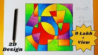 How to draw 2D Design with shading detailed video part II step by step