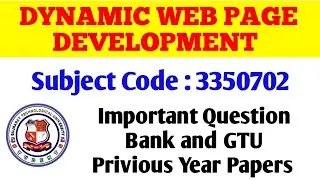 3350702 : DYNAMIC WEB PAGE DEVELOPMENT  