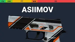 P250 Asiimov - Skin Float And Wear Preview