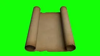 Paper roll Letter Writing Historic Invitation green screen footage | 4K footages | GreenScreen Vfx