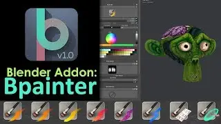 Blender Addon: Bpainter (Texture Painting in Blender Made Easy)