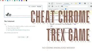 Hack chrome dino game easily for unlimited points and speed.