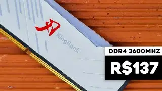 eu paguei R$137 nessas memorias de 3600mhz... 😳😍 | KINGBANK DDR4 3600MHZ