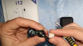AirPods I12 black ремонт наушника