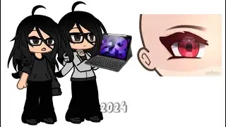 2022 vs 2024 eye editing || gacha