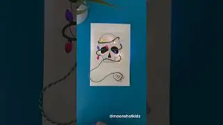 DIY “Skull” interactive card. Easy and fun paper electronics project for beginners.