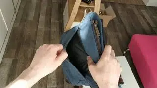 TARWA 1309 сумка через плечо из лошадиной кожи и ткани канвас.