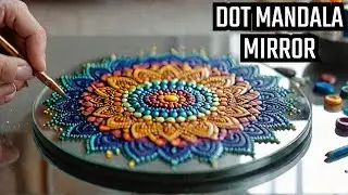 Dot Mandala Mirror | Dot Mandala Decor #dotmandalamirror #foryou #dotmandala #mandalaartist #mandala