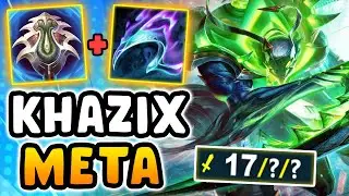 I DEMOLISHED HIGH ELO WITH MY KHA'ZIX (17 kills absolute rampage)