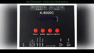 Slide K-8000C SD card LED pixel controller;off-line;SPI signal output:1024pixes*8ports=8192pixels