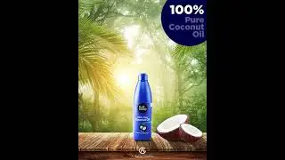 Coconut Oil Advertisement Artwork | After Effect CC Motion Graphics | Hamza Visuals