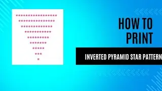 Learn to Code a Inverted Pyramid Star Pattern in Java - Step-by-Step Tutorial