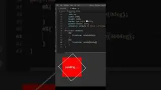Quick CSS Loading Animation | Html CSS Animation Effects (Short Tutorial) 