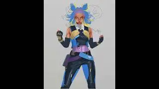 From Sketch to Neon Glow: Quick Art Evolution! #shorts #viralshorts #valorant