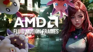 AMD Fluid Motion Frames (AFMF) - Cyberpunk 2077 / Palworld #rx7900xtx #4k #test #afmf