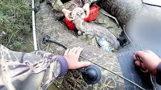 FISHING, TROPHY CATFISH/UNCOULD HAVE UNROPED ALL THE ROPE/KNITTING THE FISH WAITING OUT THE HURRI...