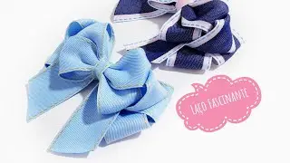 Laço Fascinante Jeans N9 -  38mm - Dicas ♡
