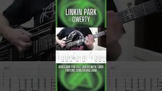 Linkin Park - Qwerty (Guitar Cover + TABS) #shorts