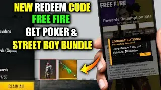 FREE FIRE MP40 SKIN & STREET BOY BUNDLE REDEEM CODE ll FREE FIRE TODAY REDEEM CODE ll