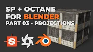 PBR RENDERING - Material projections in OCTANE for BLENDER [Part 03]