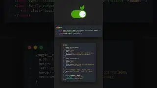 Toggle switch only HTML and CSS #html #css #coding #shortvideo #shorts
