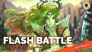 Valentine Fey Flash Battle - Art RPG event #artrpg