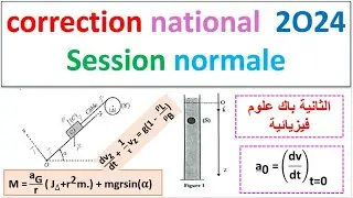 correction  examen national 2024 mécanique