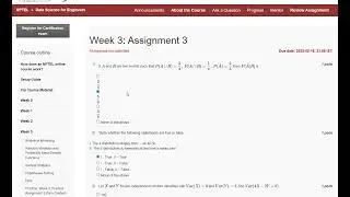 NPTEL Data Science For Engineers Assignment week 3 | Data science assignment week 3 solutions