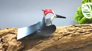 How to make a PVC pipe bird sculpture