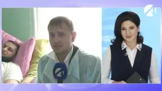 В Кировской больнице Астрахани проголосовало пятьдесят процентов избирателей.Прямое включение