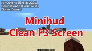 Minecraft Minihud - F3 Configurable Debug Menu Tutorial