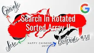 [Search in Rotated Sorted Array II] GOOGLE Java Technical Interview Leetcode Solution Code