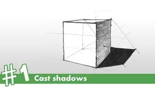 How to draw cast shadows #1 | how to draw