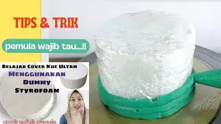 Learn to make a birthday cake using a Dummy Stayrofoam  | fake tart