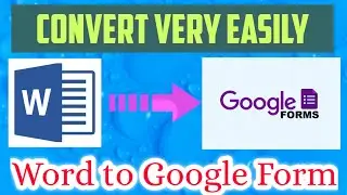 Create online quiz in Google forms within 5 minutes || Word to Google form || Telugu || Saatwikrocks