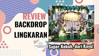 Review Backdrop Lingkaran Kayu | Circle Wooden Backdrop