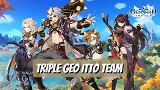 Triple Geo Itto Team Rotation is Really STRONG and EASY #shorts