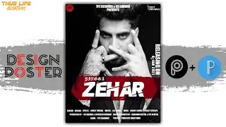 Zehar Song Singga Poster Design in Pixellab | Photo Editing Tutorial