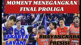 MOMEN MENEGANGKAN KEMENANGAN VOLLEY PROLIGA #proliga #bhayangkaravolleyball #lavani #final