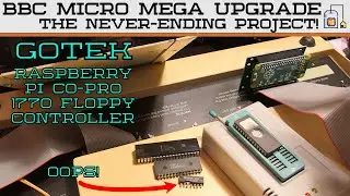 DOS on a BBC Micro - GOTEK, Raspberry Pi PiTubeDirect, 1779 Floppy Controller upgrades.