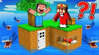 Semlaki und Billy überleben auf einem Meeresblock in Minecraft!