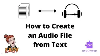 How to Create an Audio File From Text | Read & Write Chrome Extension