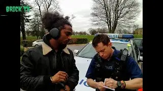 Black The Ripper Arguing With Police Officers In Brighton