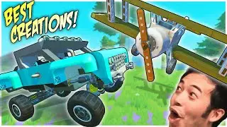 Searching My Name & Finding EPIC VANILLA BUILDS In Scrap Mechanic!