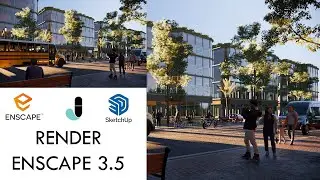 ENSCAPE EXTERIOR RENDERING TUTORIAL #12 || ENSCAPE 3.5 ||