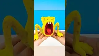 Making SEA EATER SpongeBob with Clay Tutorial - Trevor Henderson 