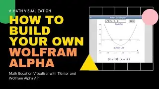 How to build your own Wolfram Alpha — Math Equation Visualization with Tkinter and wolframalpha API